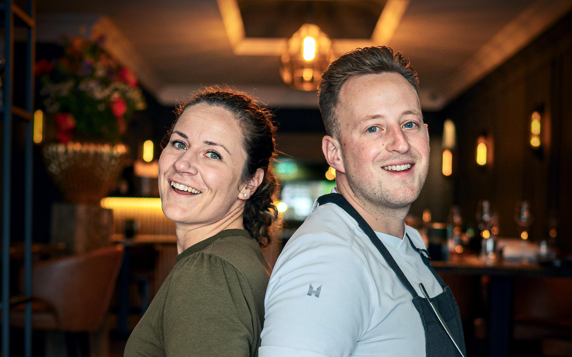  Sabrina Mans en Niels Schievink van restaurant Bisque. 