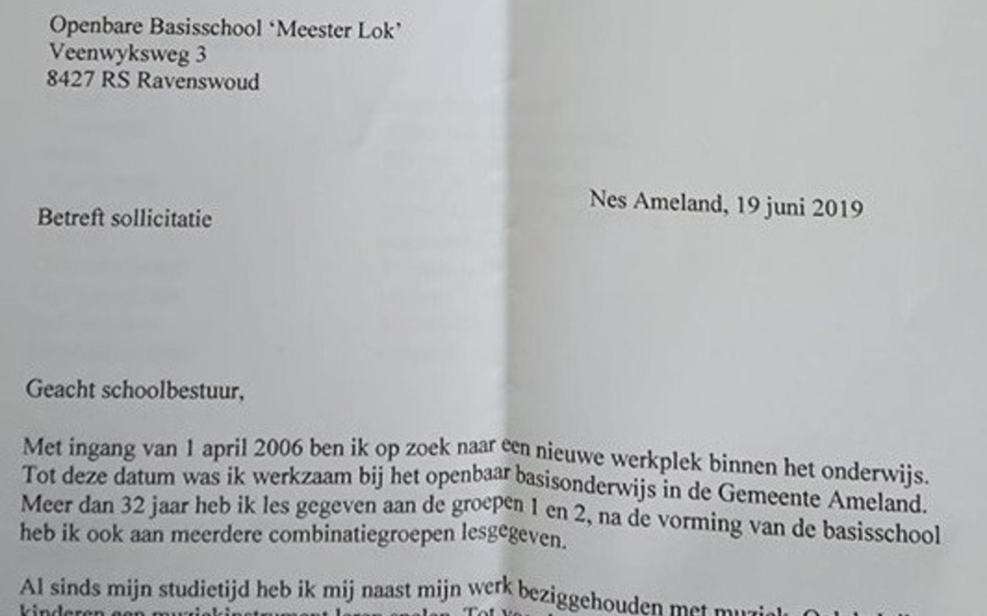 Basisschool al jaren opgeheven, bewoners ontvangen sollicitatiebrief