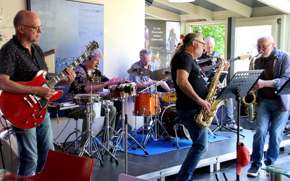 In het Kunstcafé treedt het jazzcombo WestEndJ op. Foto: Klaas de Groot