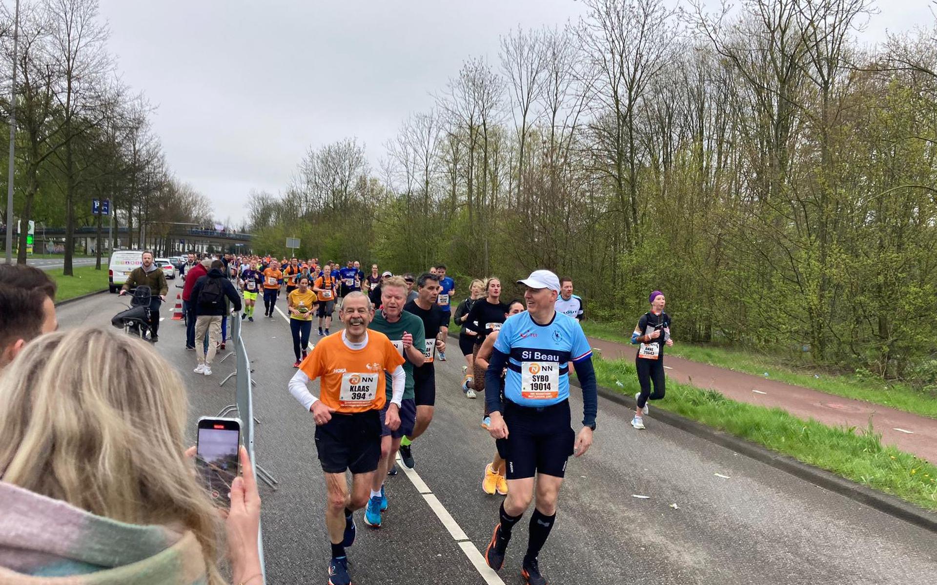 Klaas Glas (in het oranje). Eigen foto
