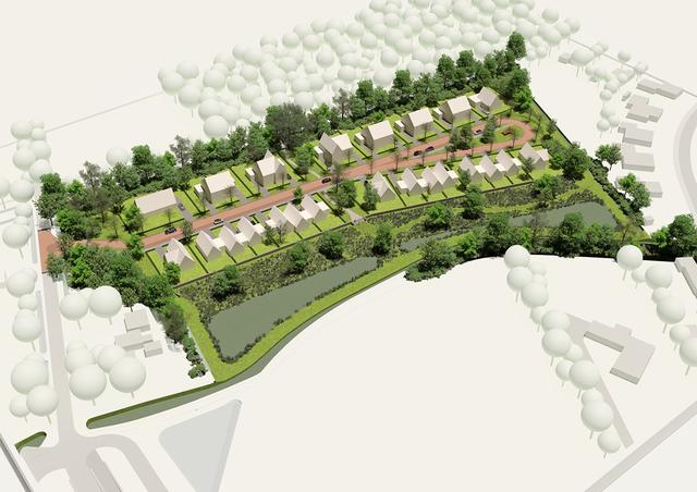 Nieuwbouwplan ‘Tussen Bos & Beek’ aan Duistereweg in Oosterwolde combineert woningen en waterberging
