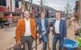 Henk-Jan van Zanten, wethouder Marcel Bos en Thomas Hof (v.l.n.r.).