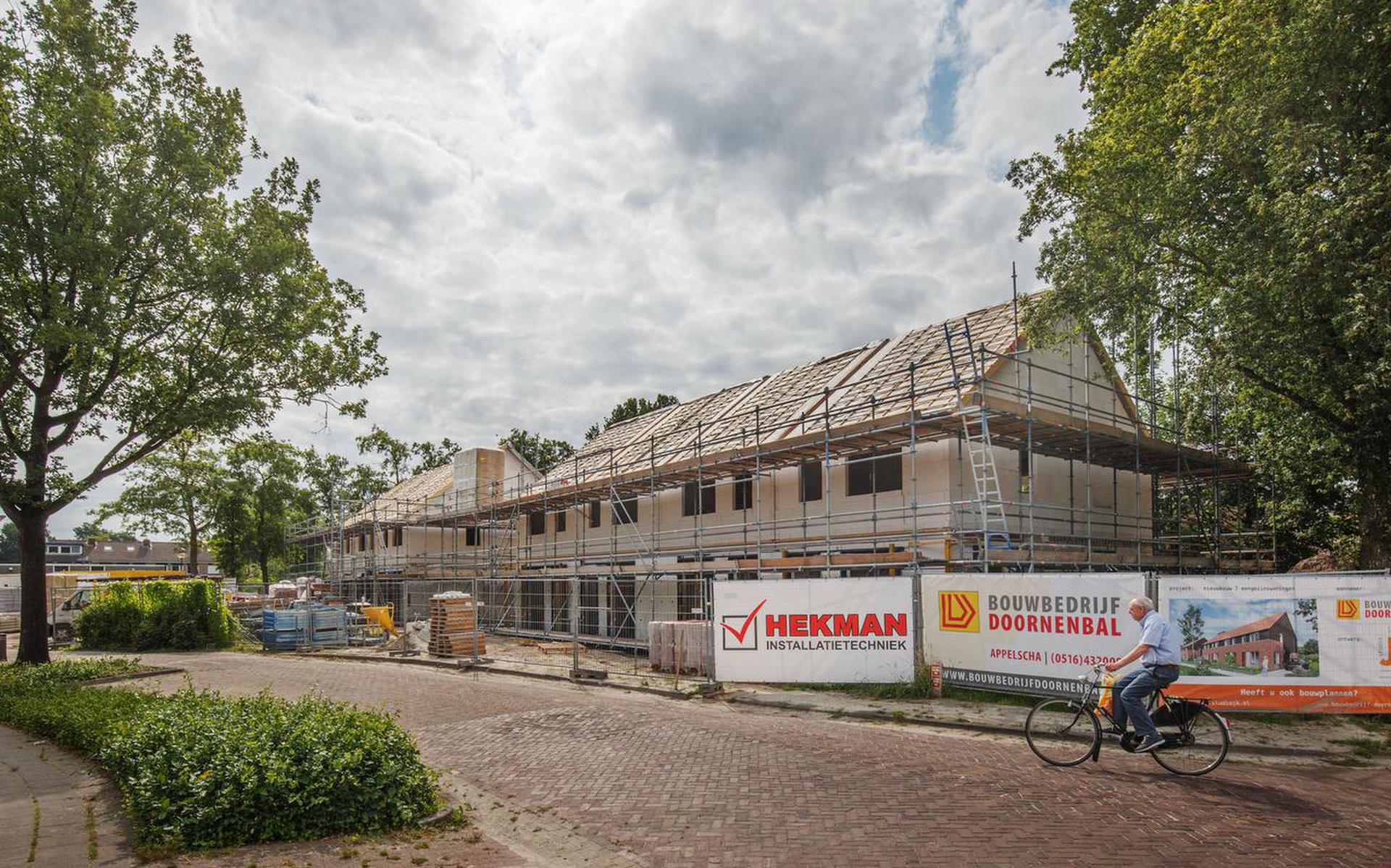 De nieuwbouw aan de Meester van Ekstraat. 