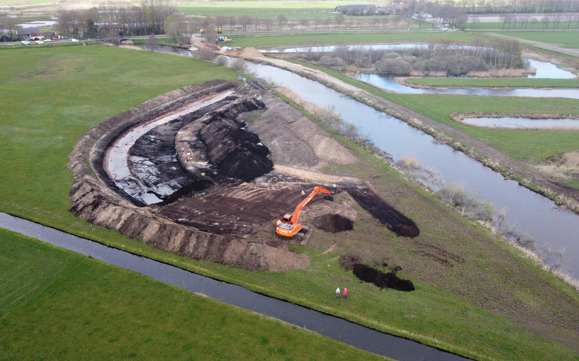 Nog even en dan fiets je niet langs, maar over de Linde