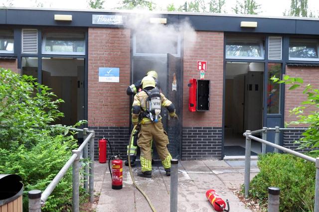 Brand in toiletgebouw camping De Roggeberg in Appelscha