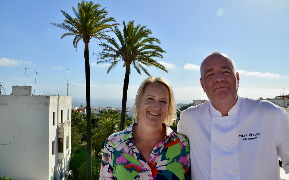 Alienka Joustra en Arold Pietersma verruilden Oosterwolde voor Gran Canaria. 