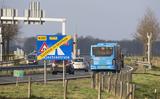 Bij de start van de trajectcontrole op de N381 werden borden geplaatst bij de opritten.